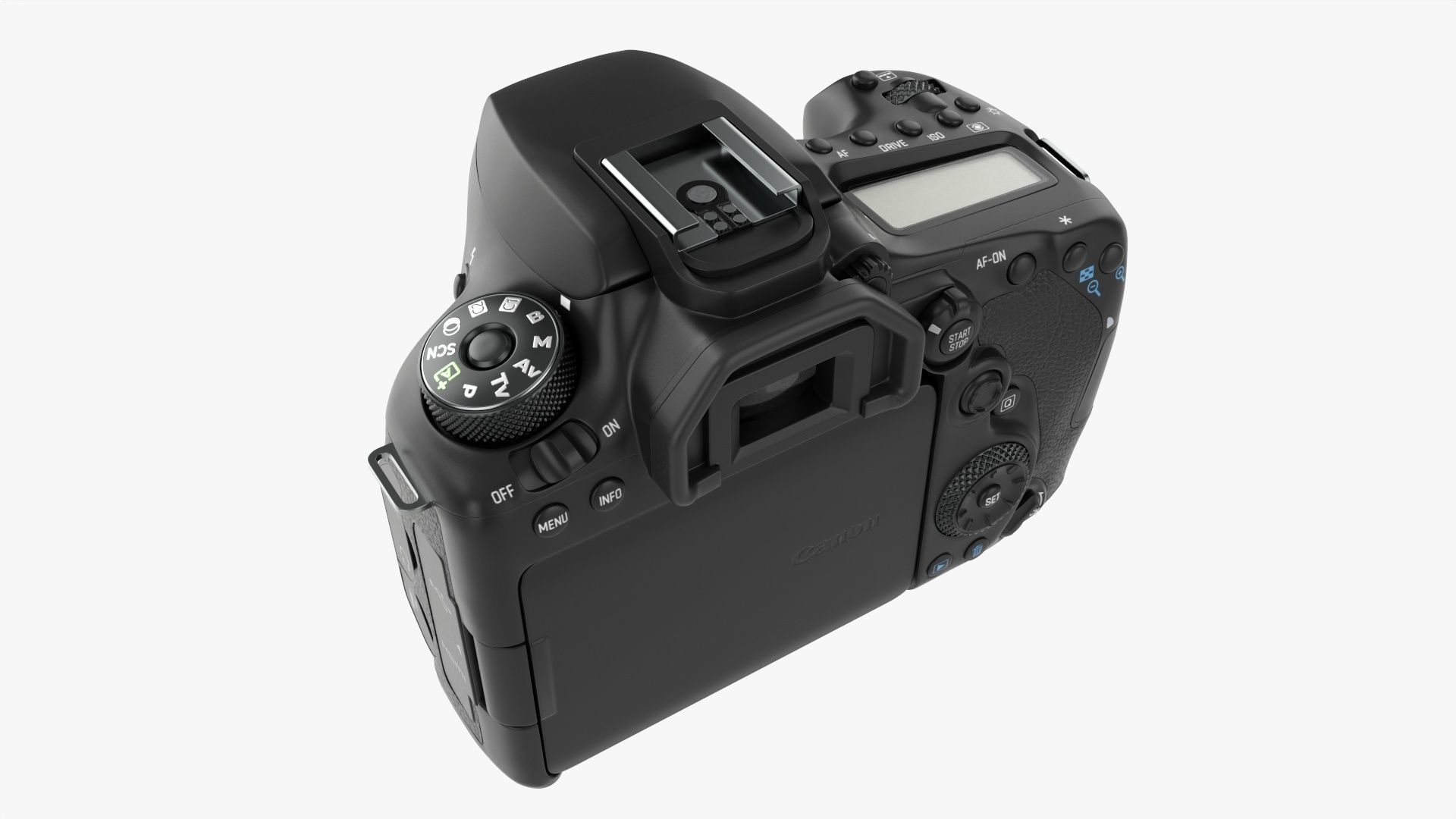 Canon DSLR EOS 90D camera body closed 3D model_3