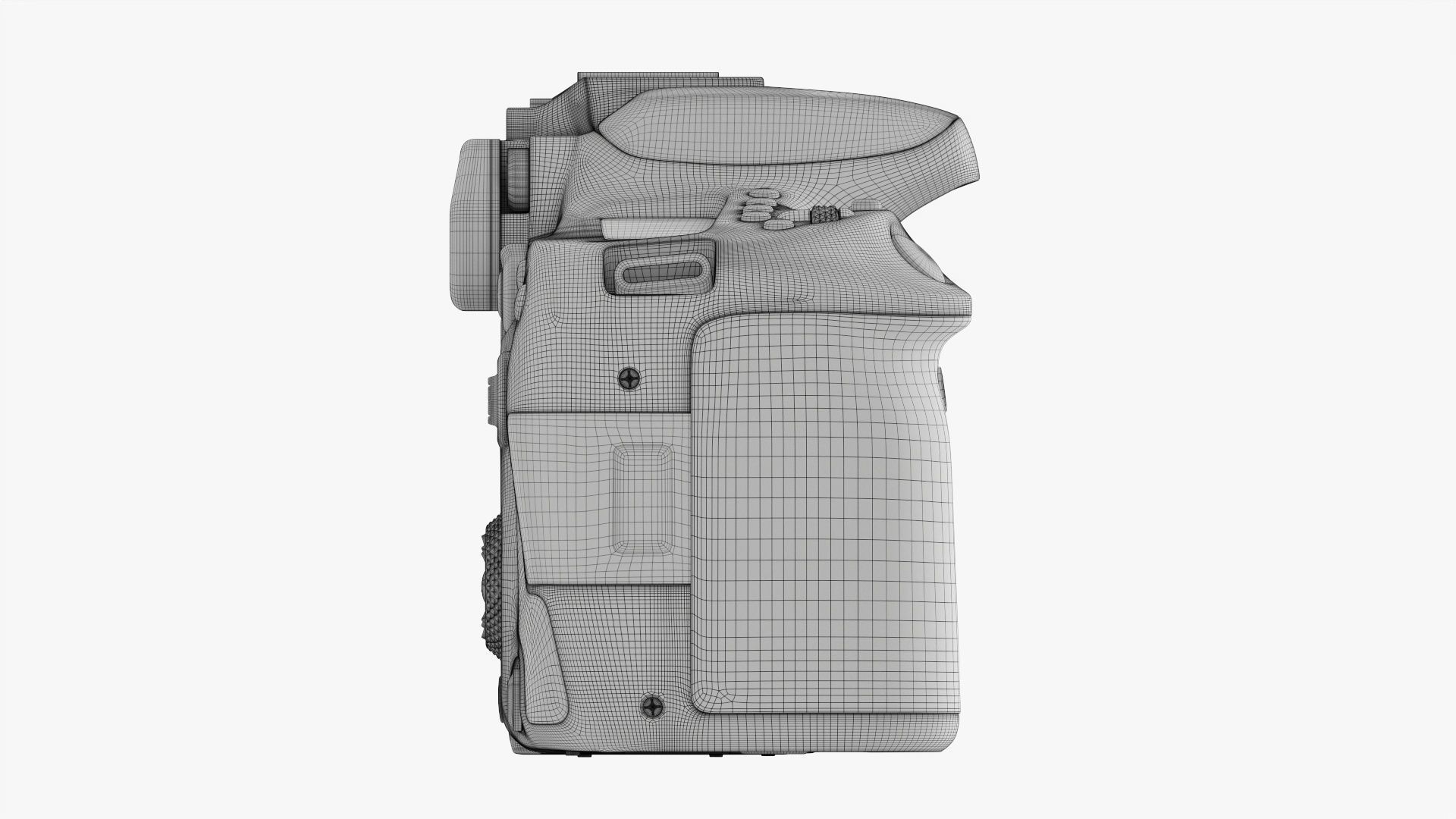 Canon DSLR EOS 90D camera body closed 3D model_28