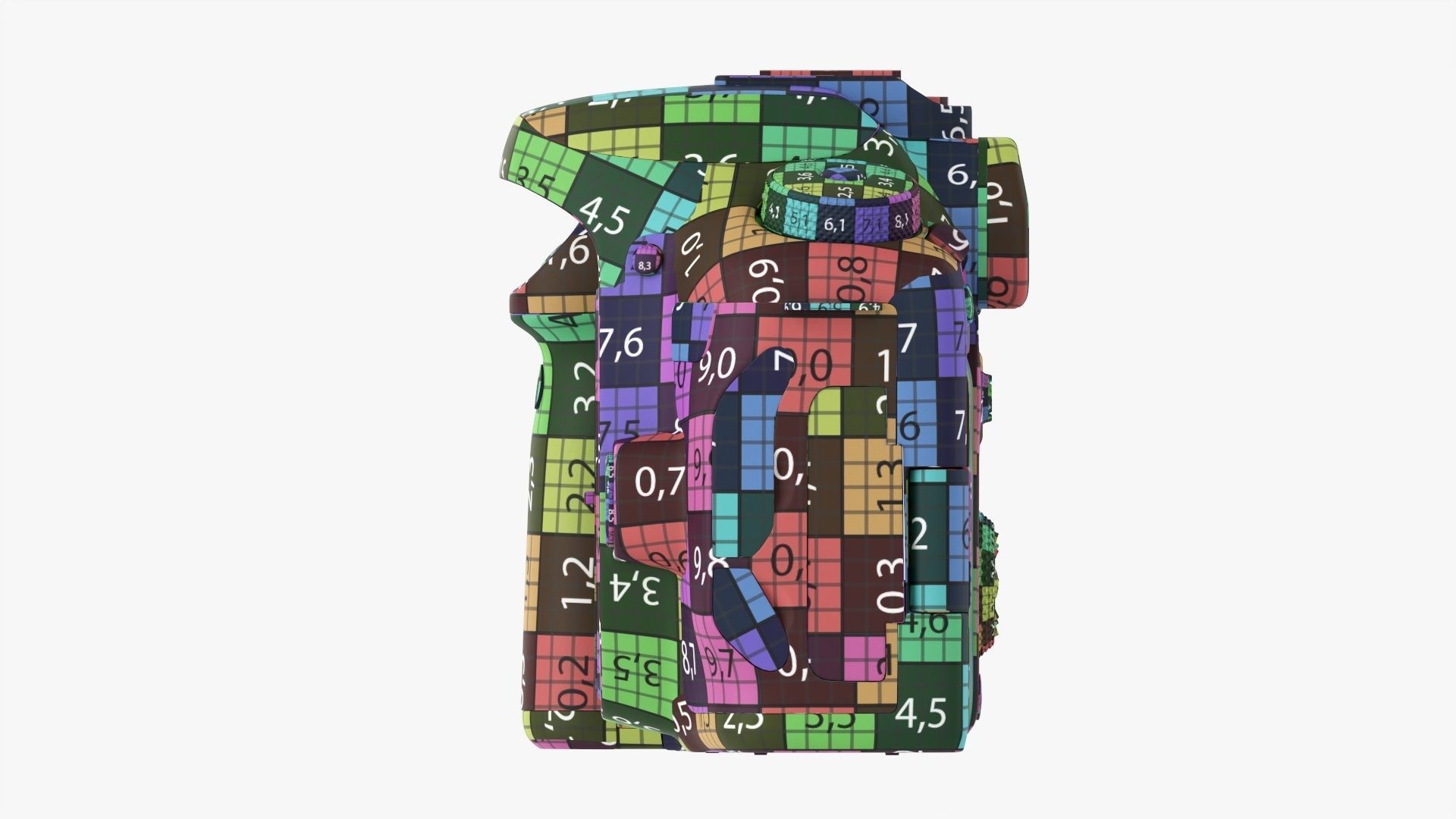 Canon DSLR EOS 90D camera body closed 3D model_32