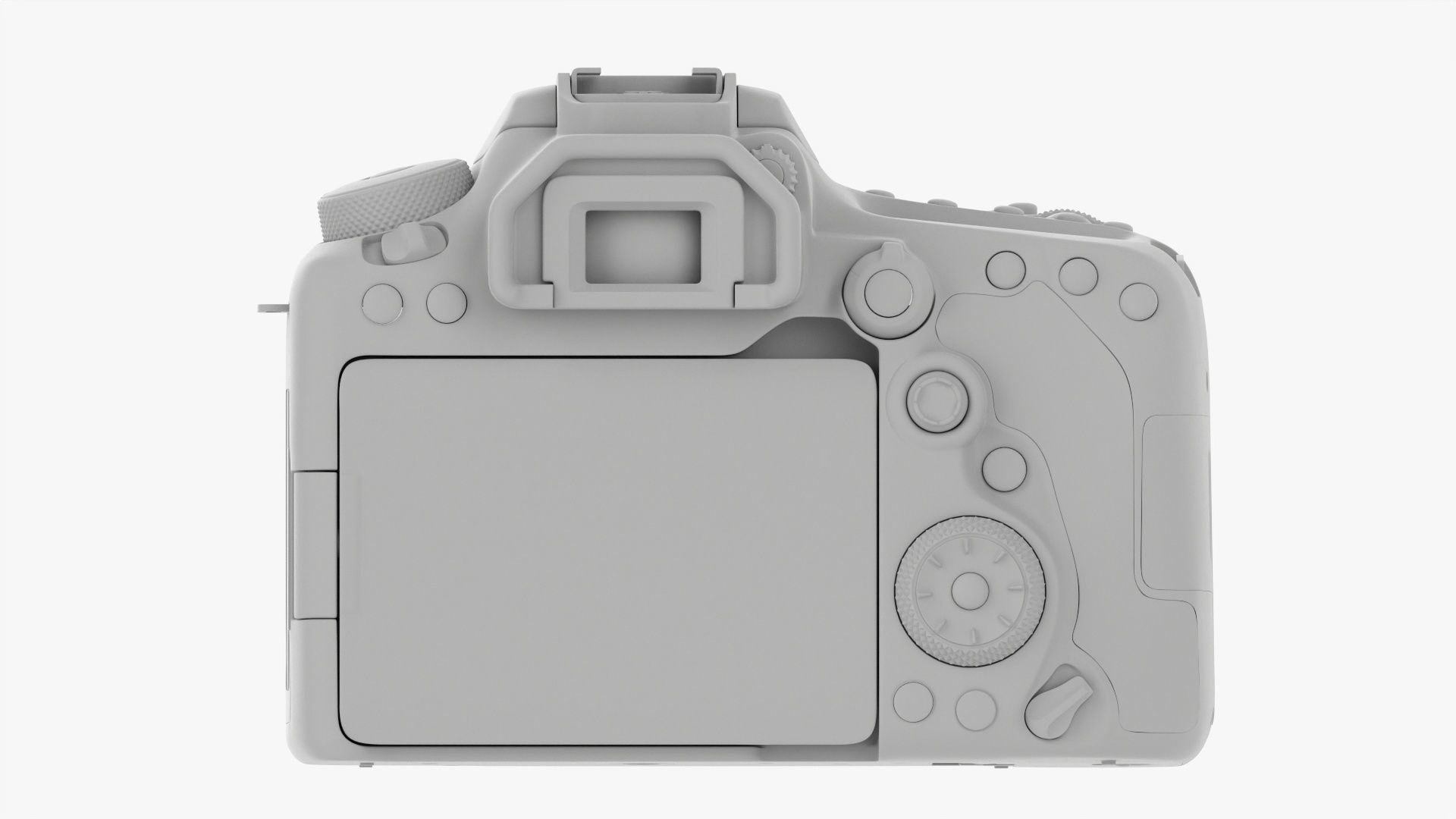 Canon DSLR EOS 90D camera body closed 3D model_24