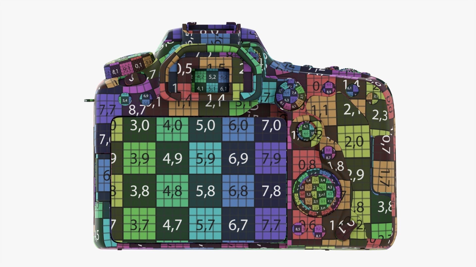 Canon DSLR EOS 90D camera body closed 3D model_26