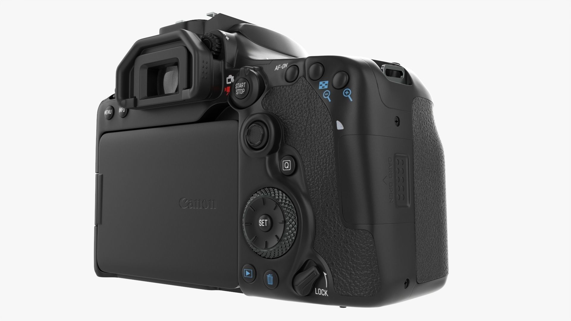 Canon DSLR EOS 90D camera body closed 3D model_7
