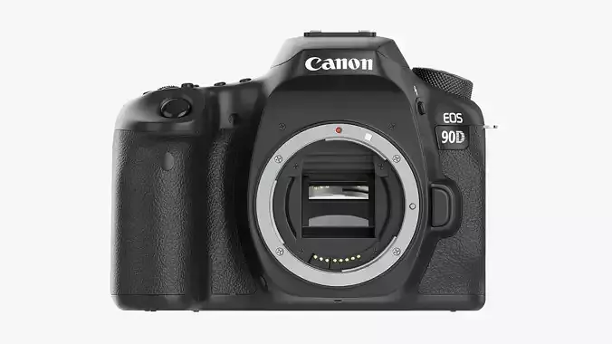 Canon DSLR EOS 90D camera body closed