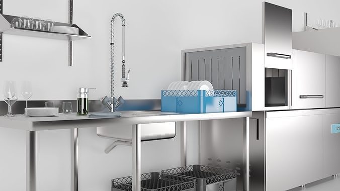 Dish Washer Industrial  3D model