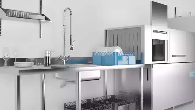 Dish Washer Industrial  3D model