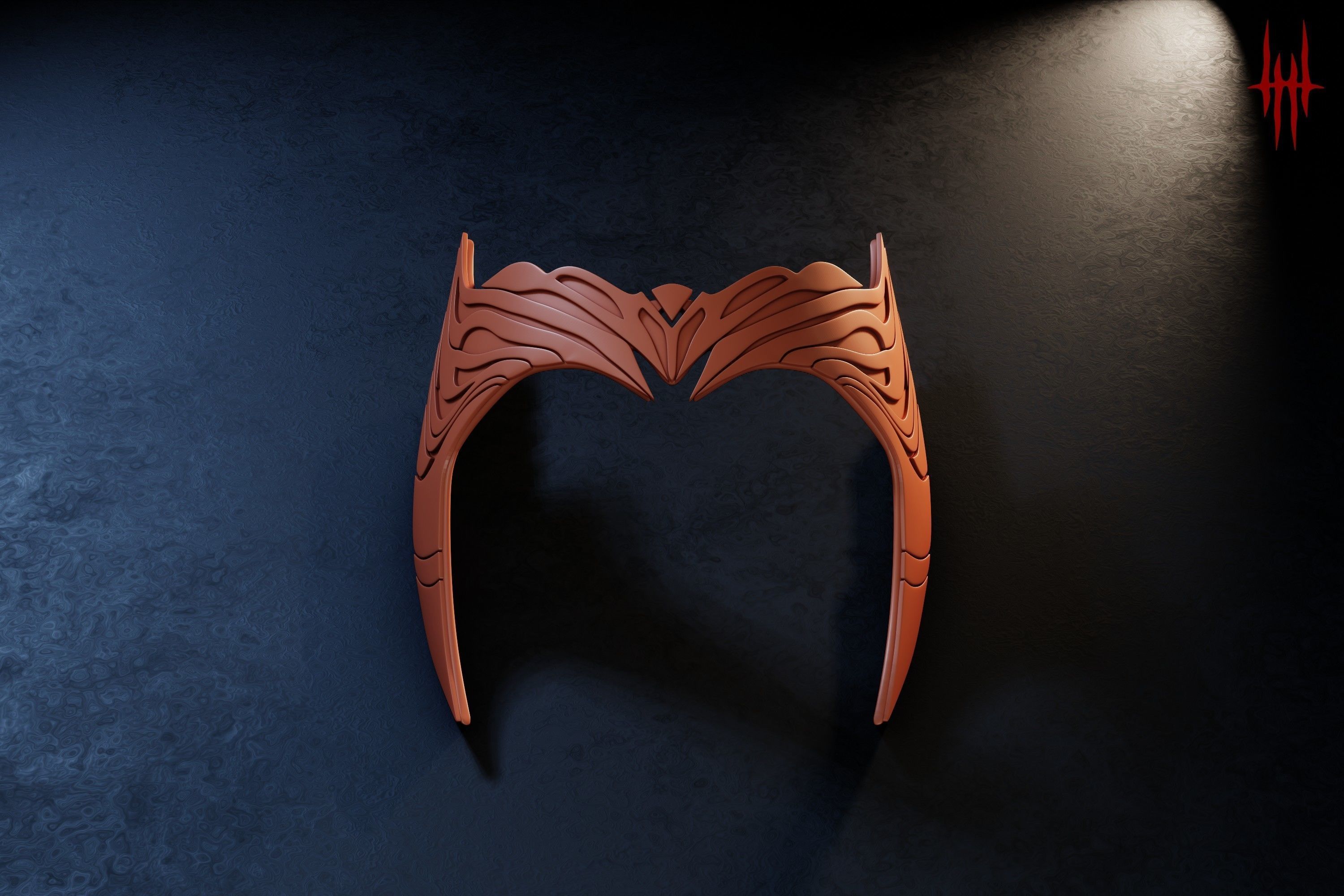 Scarlet Witch crown inspired by WandaVision 3D print model_6