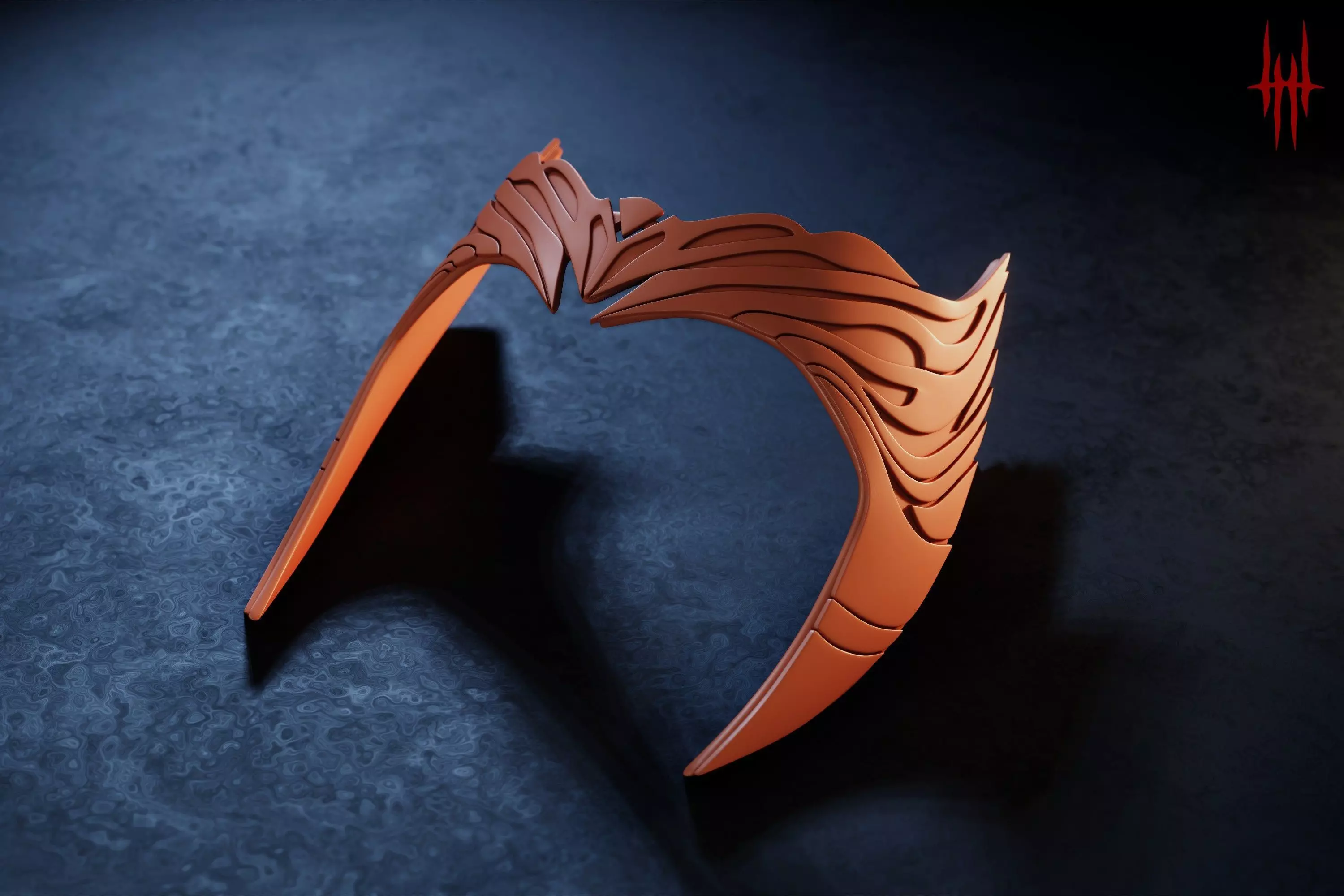 Scarlet Witch crown inspired by WandaVision 3D print model_0