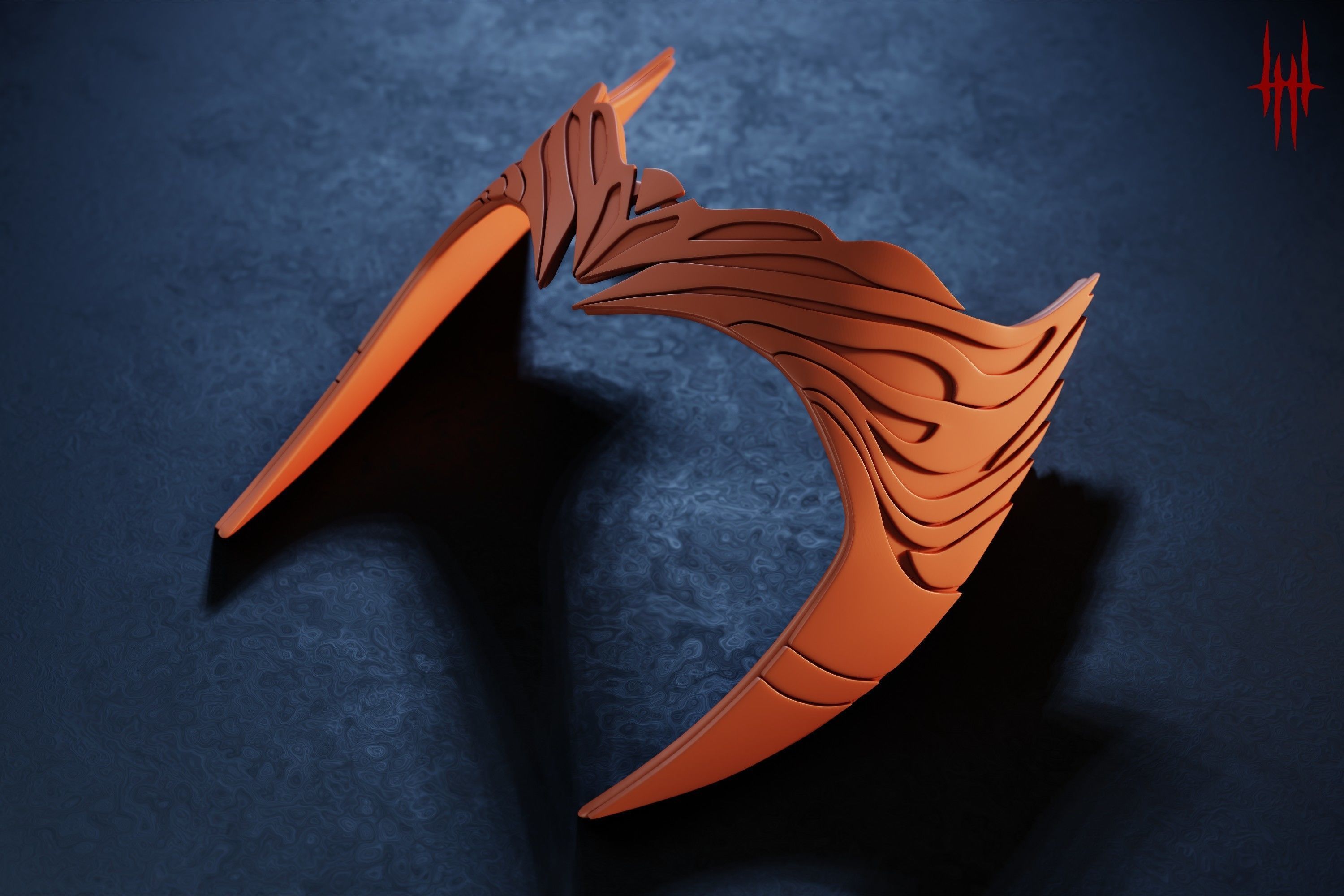 Scarlet Witch crown inspired by WandaVision 3D print model_3