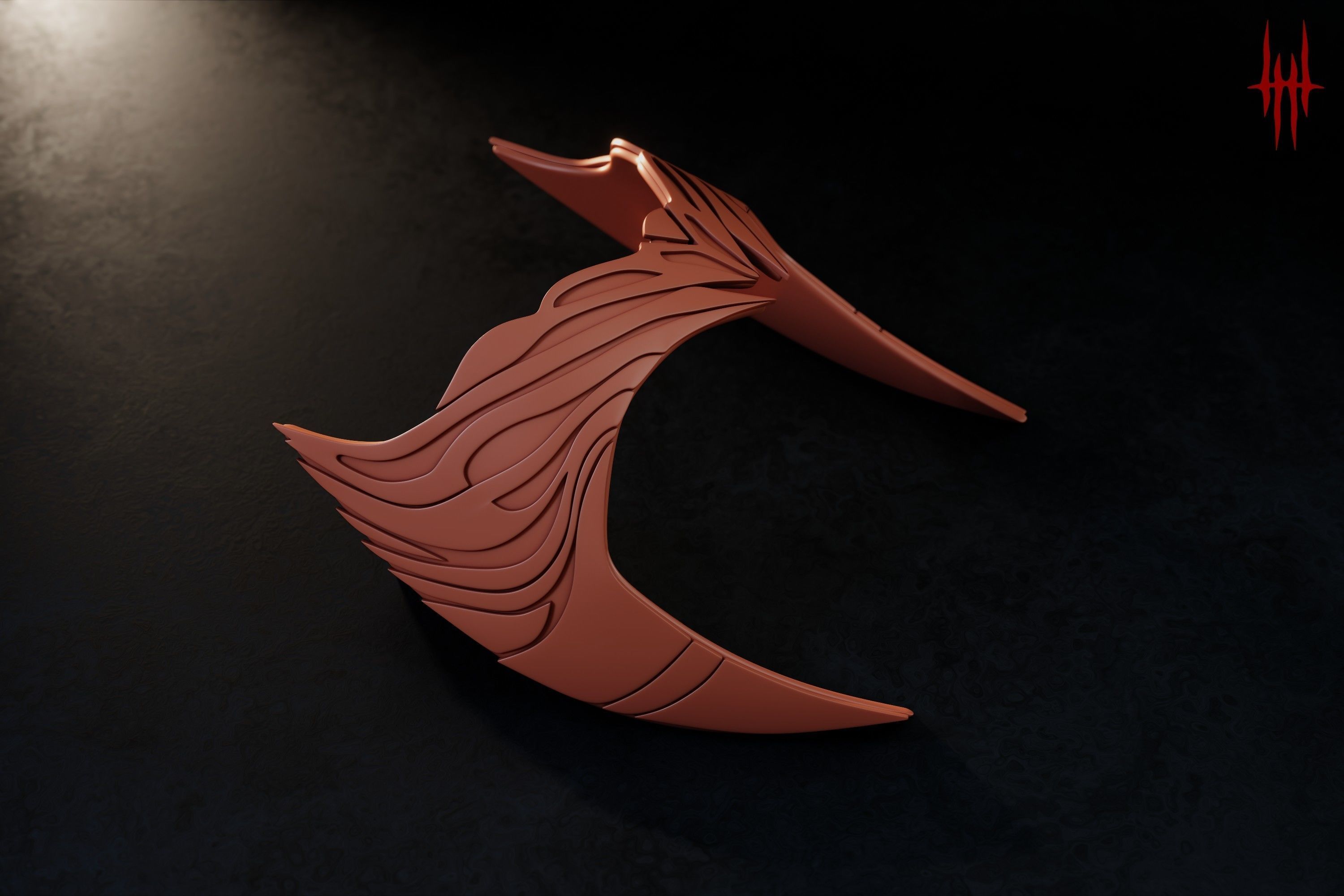 Scarlet Witch crown inspired by WandaVision 3D print model_9