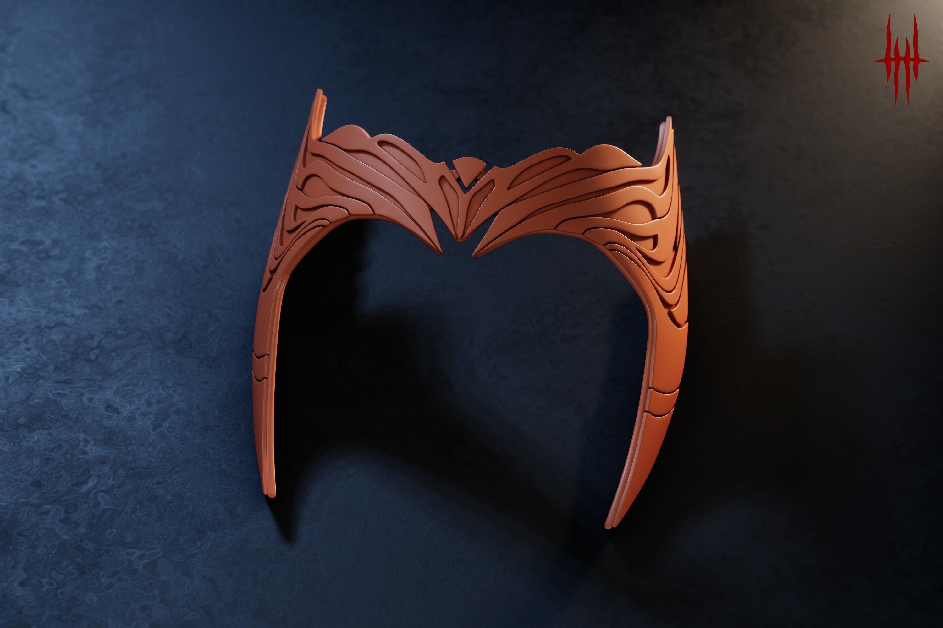 Scarlet Witch crown inspired by WandaVision 3D print model_5