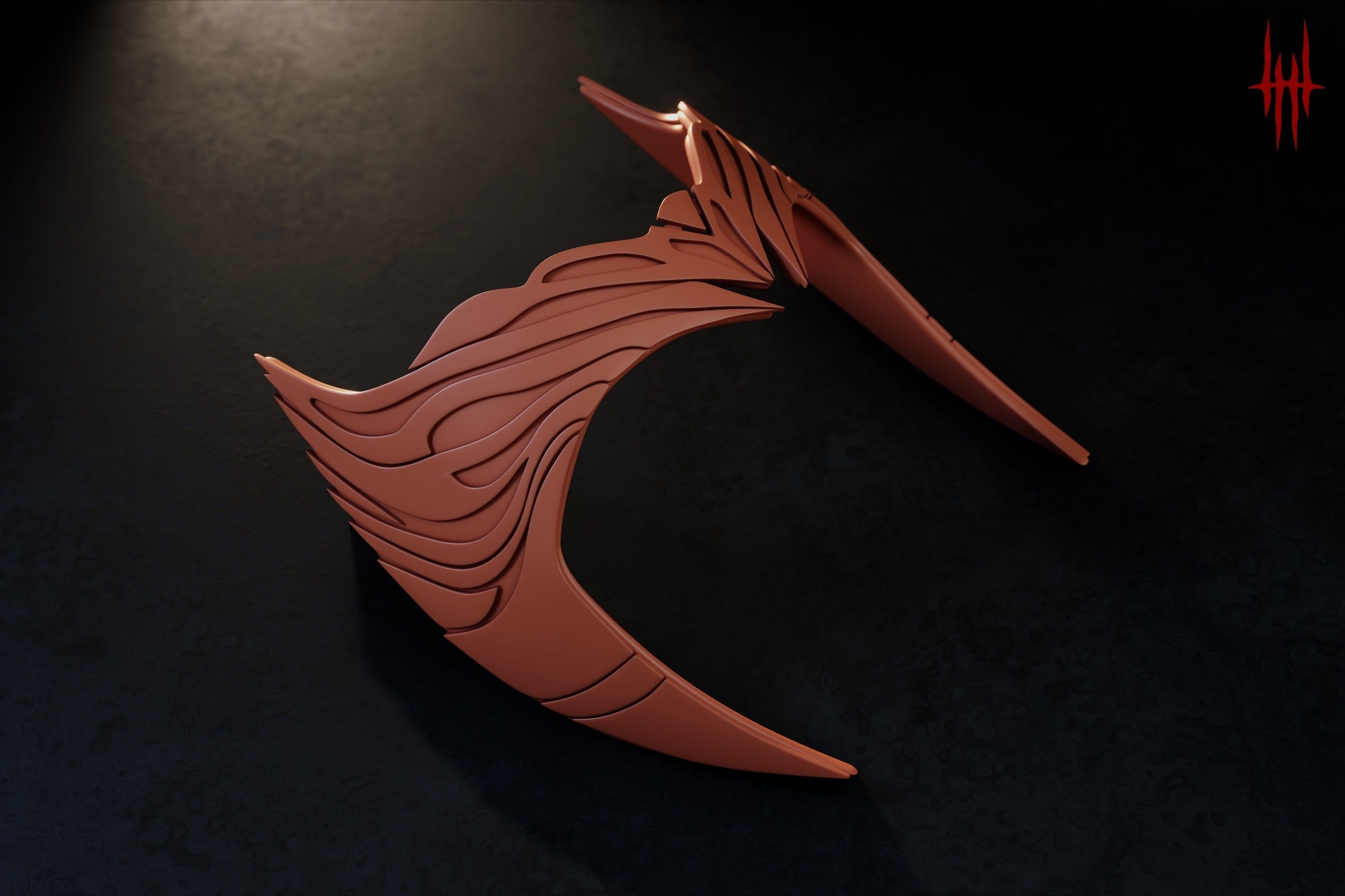 Scarlet Witch crown inspired by WandaVision 3D print model_8