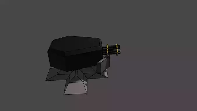 Sentry Turret Free low-poly 3D model