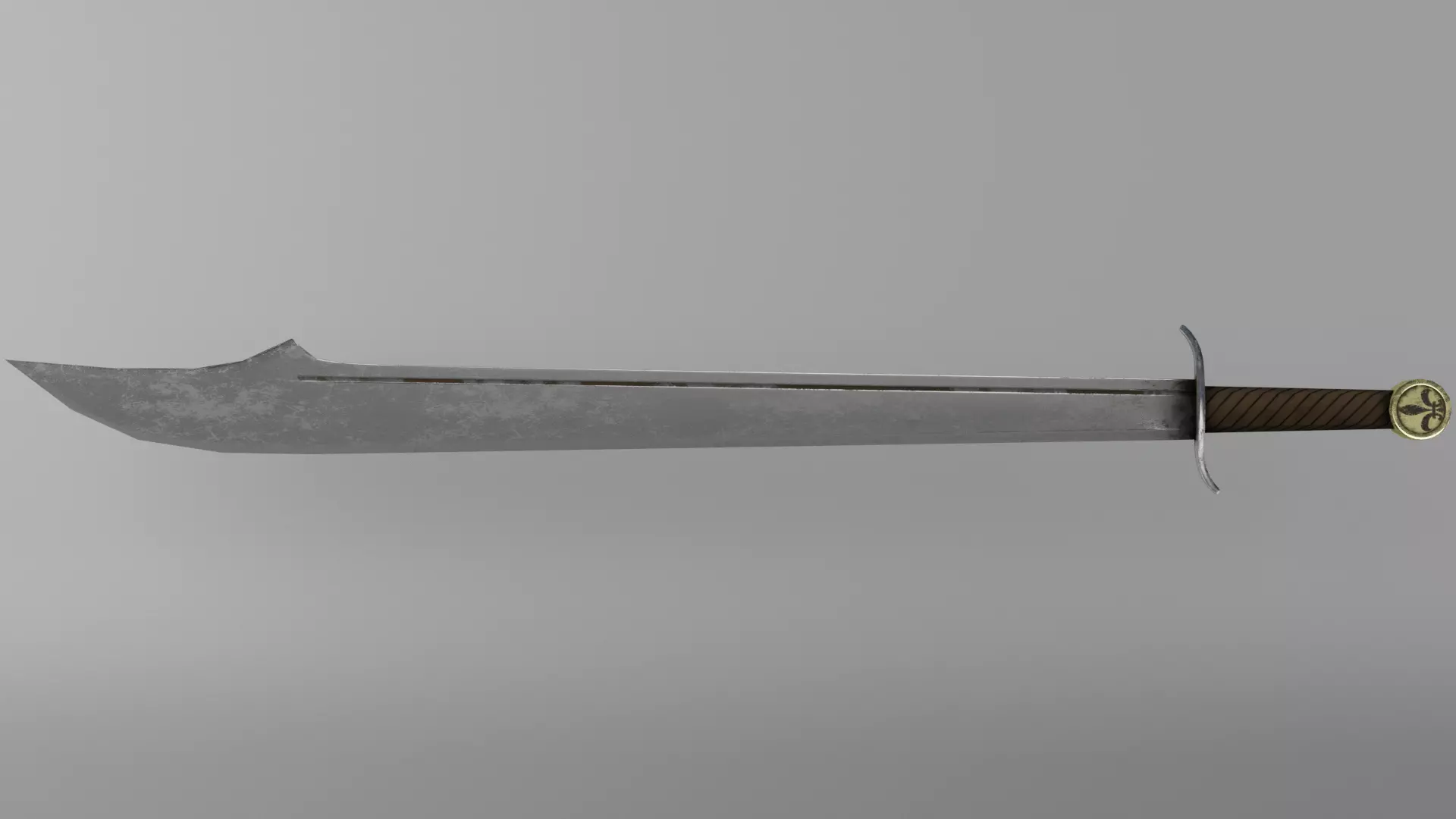 Falshion sword Free low-poly 3D model