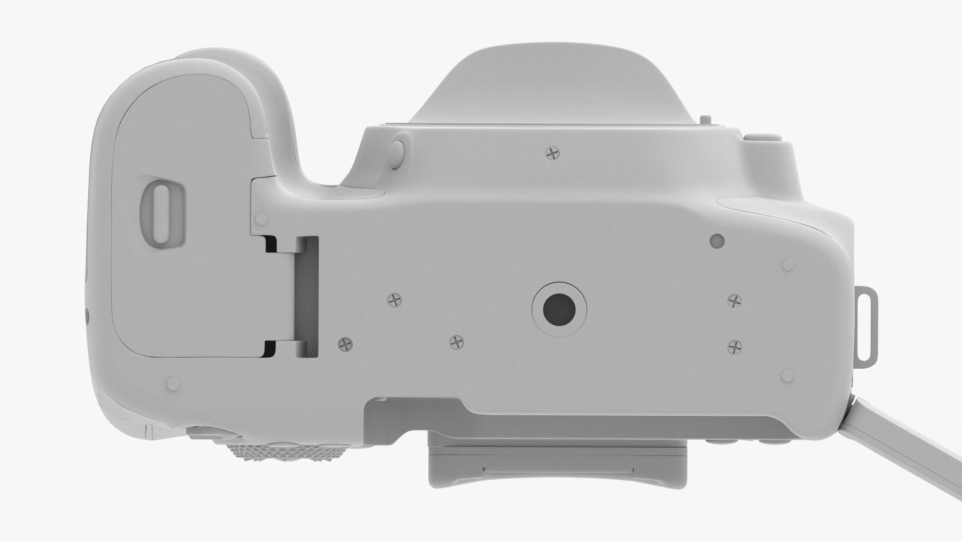 Canon DSLR EOS 90D camera body open 3D model_21