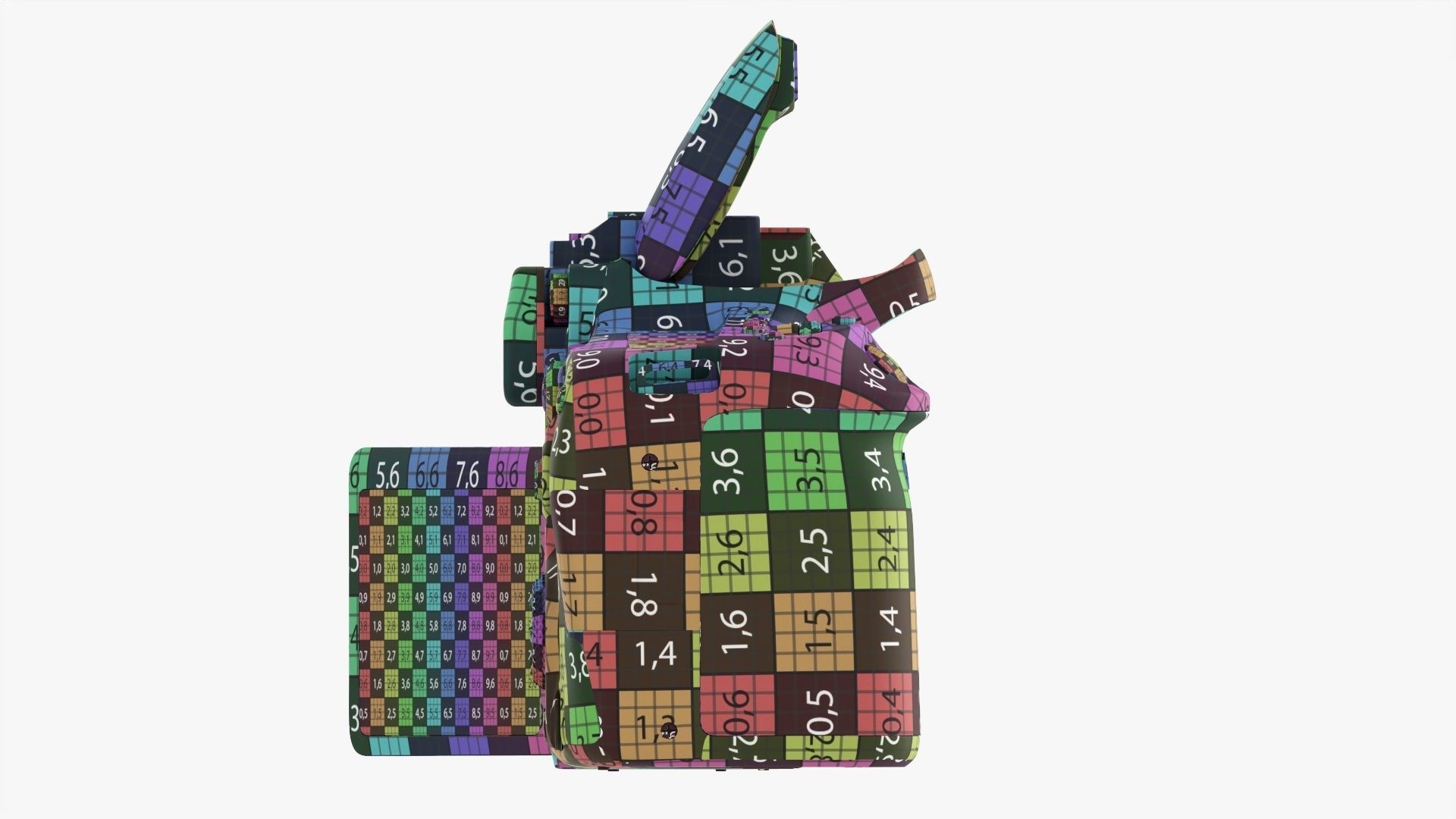 Canon DSLR EOS 90D camera body open 3D model_31