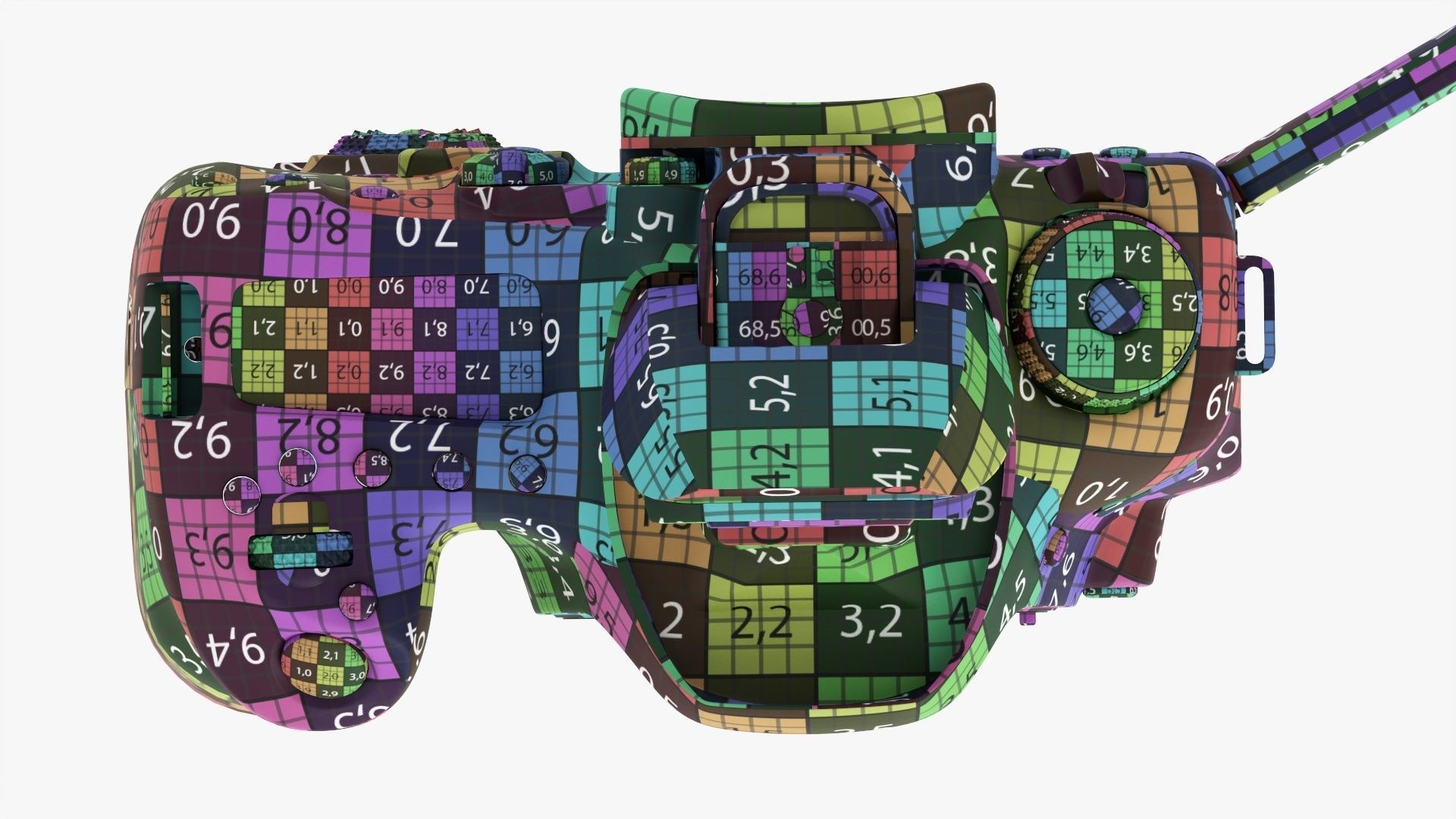 Canon DSLR EOS 90D camera body open 3D model_34