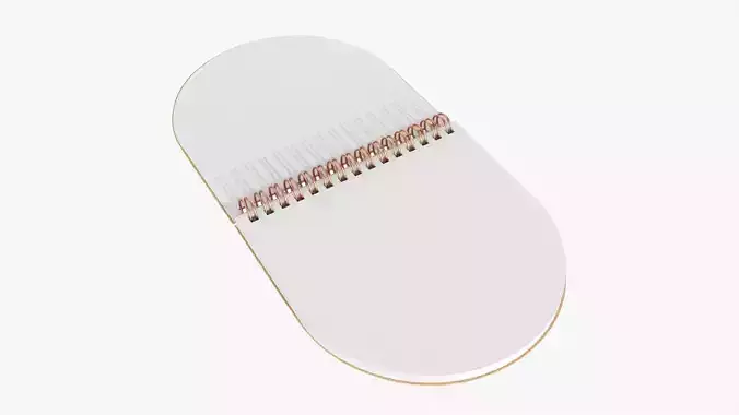 Notebook pad with spiral 03 opened