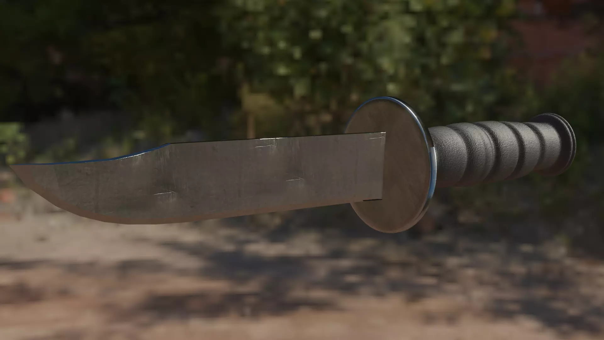 Combat Knife Free low-poly 3D model
