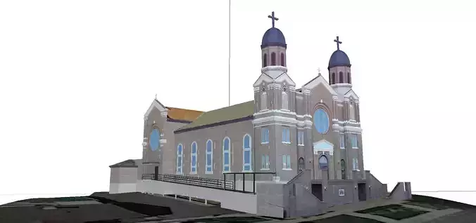 Architecture-Religion-God-Culture-Temple-018 church 3D model