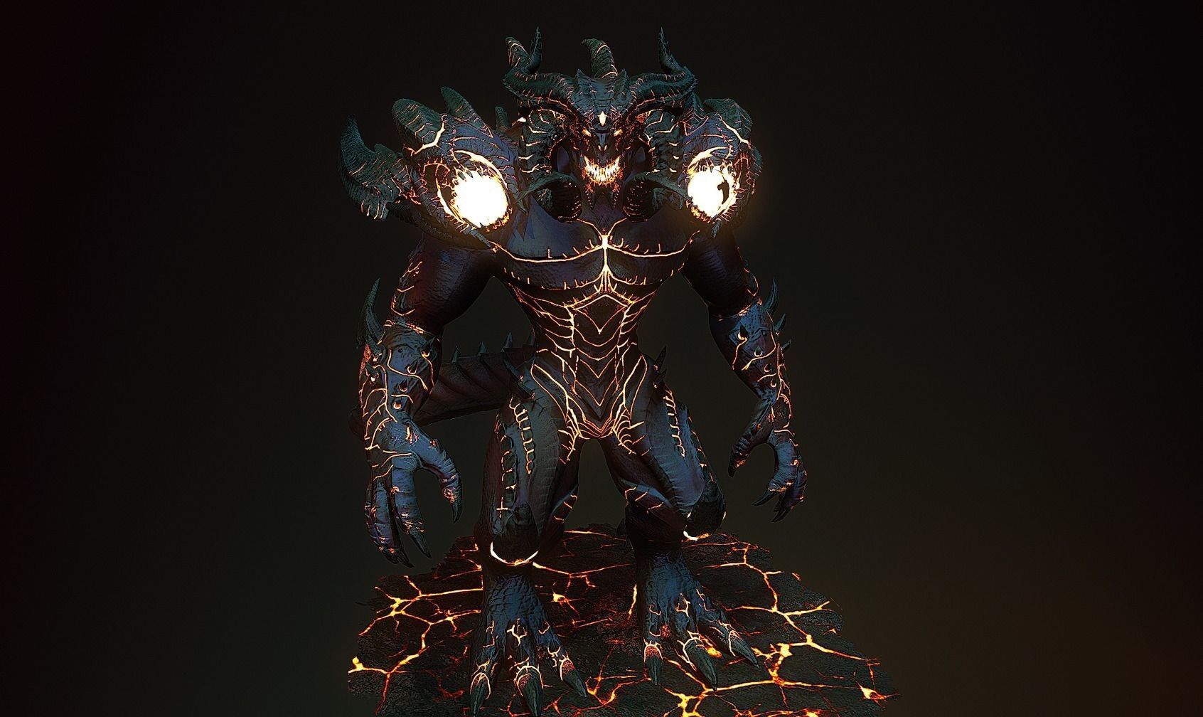 DIABLO AAA quality game ready and Cinematic Low-poly 3D model_2