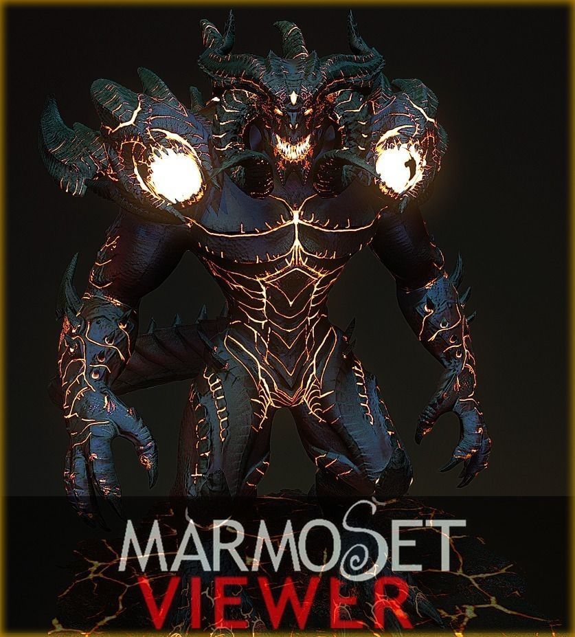 DIABLO AAA quality game ready and Cinematic Low-poly 3D model_0