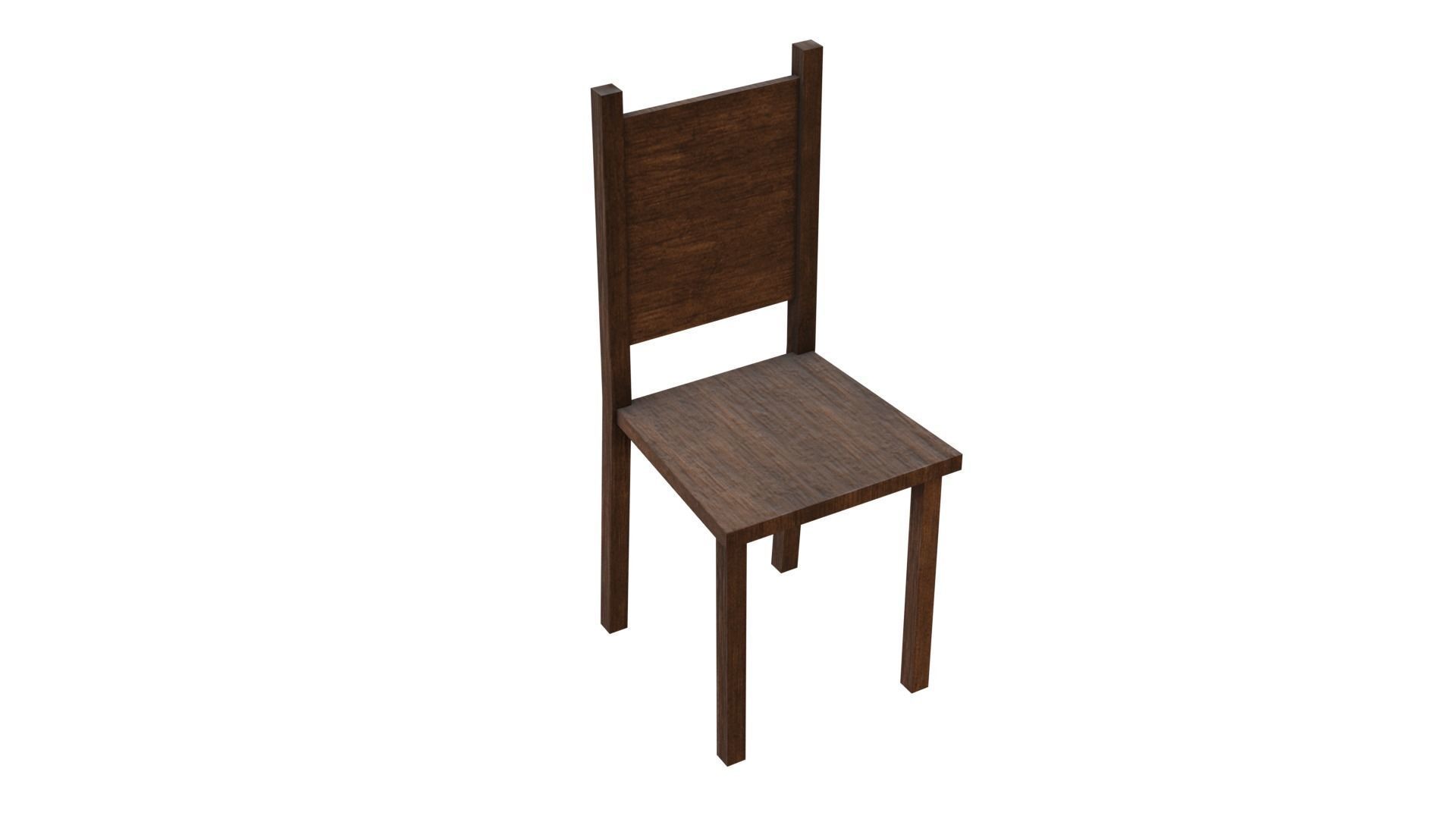 Table and chair Free low-poly 3D model_6