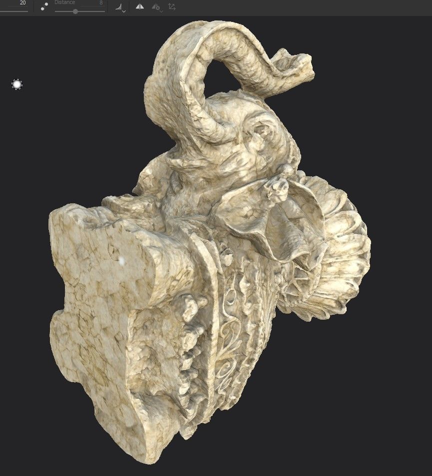 Indian Elephant Low-poly 3D model_6