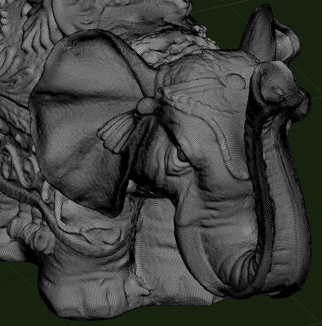 Indian Elephant Low-poly 3D model_29