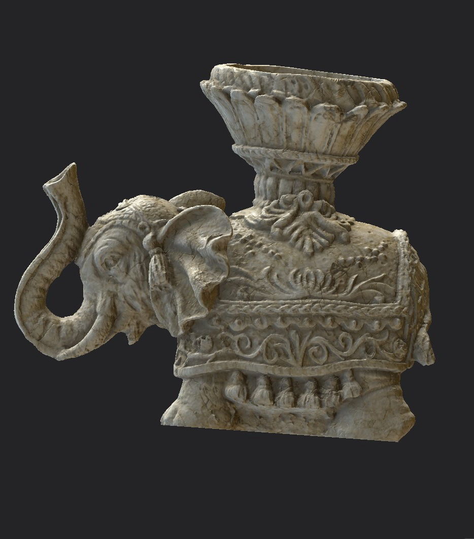 Indian Elephant Low-poly 3D model_15