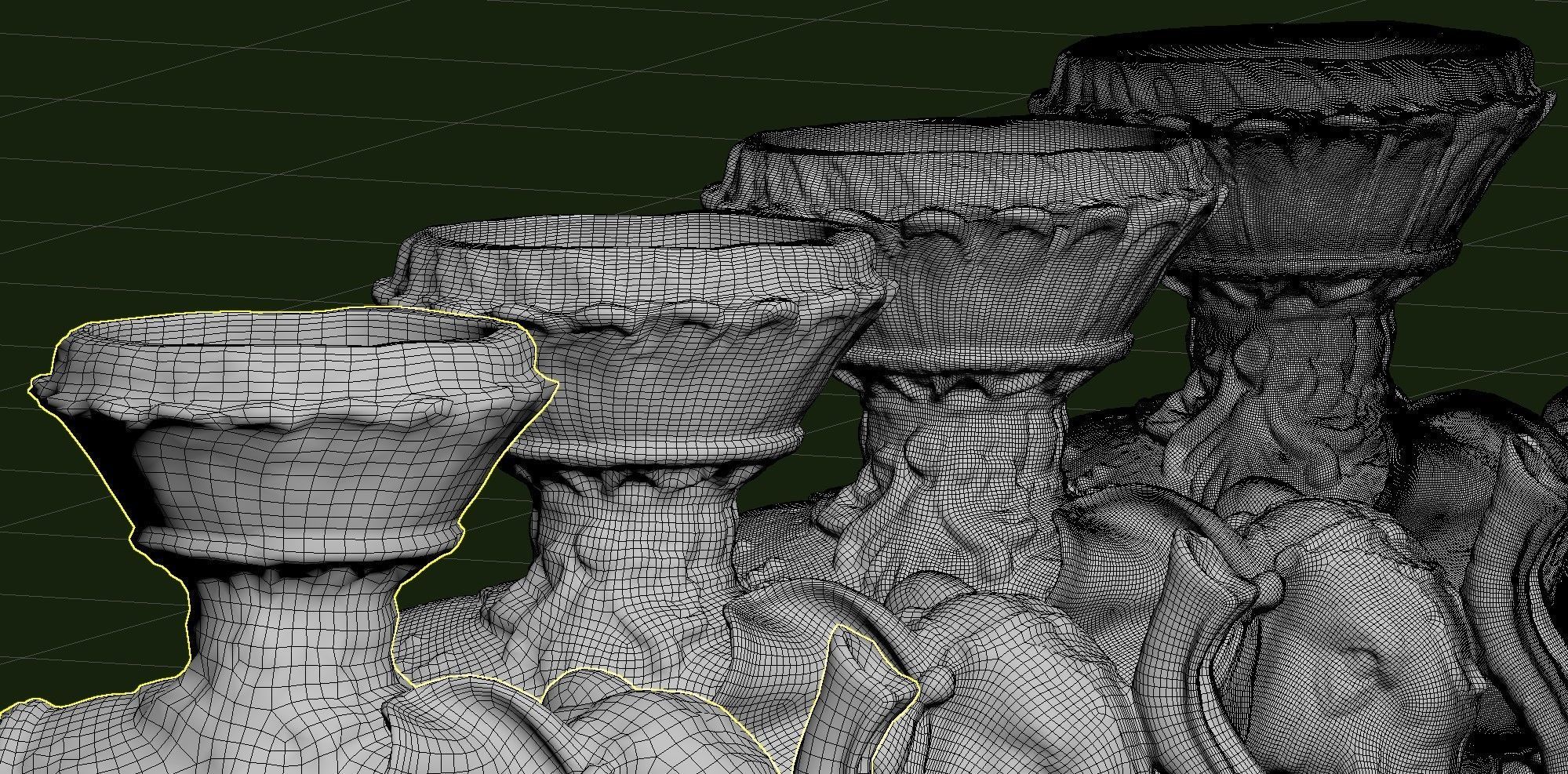 Indian Elephant Low-poly 3D model_24