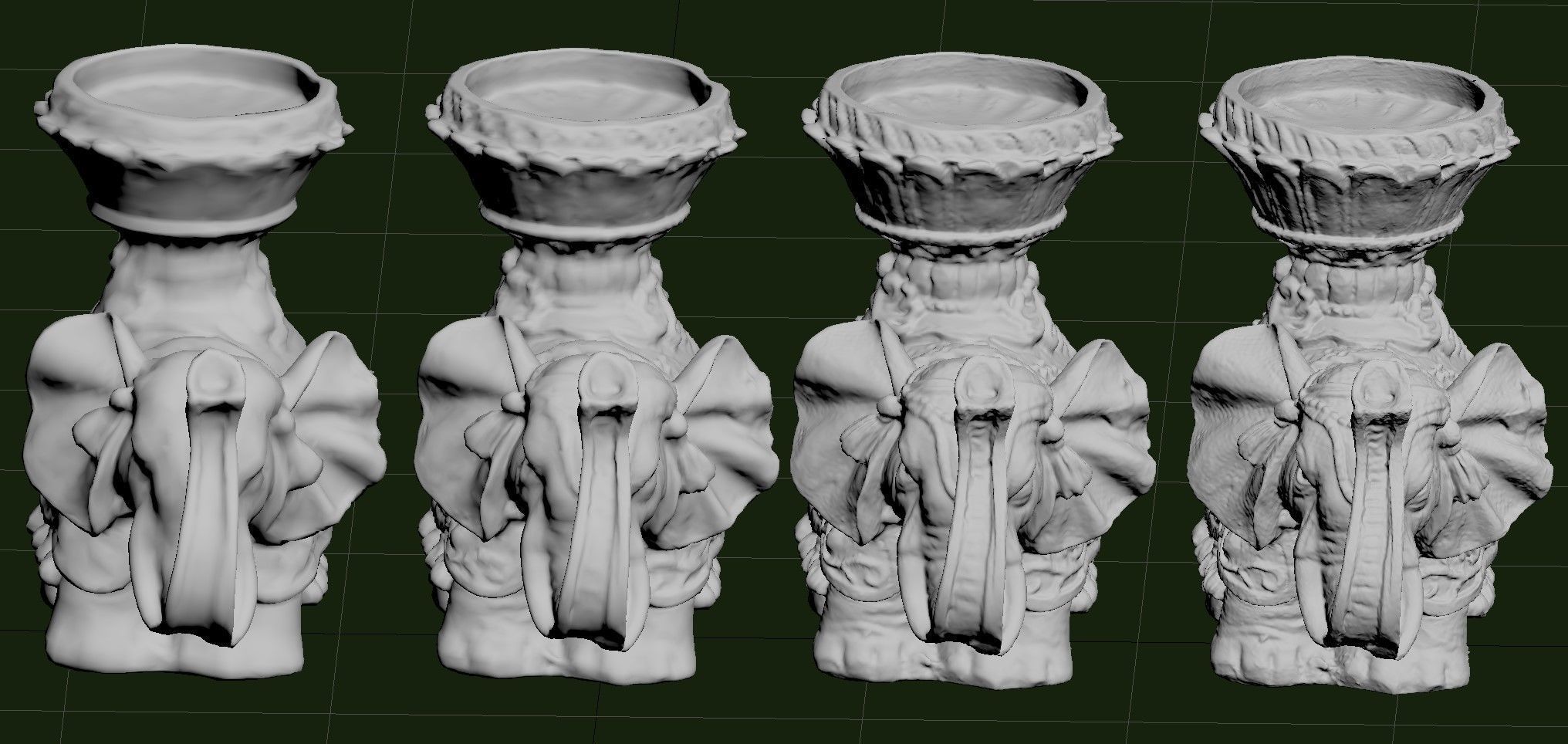 Indian Elephant Low-poly 3D model_40