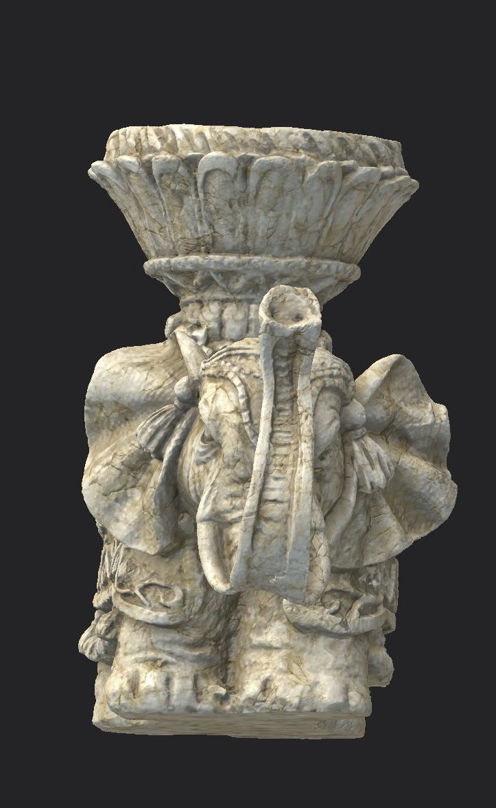 Indian Elephant Low-poly 3D model_14