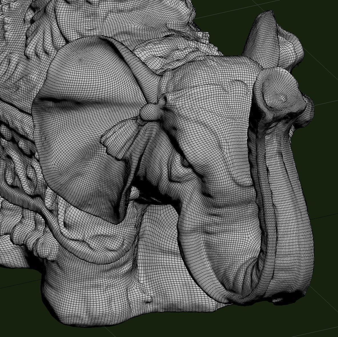 Indian Elephant Low-poly 3D model_30