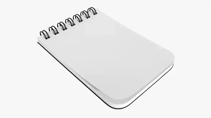 Notebook pad with spiral 04 flipped