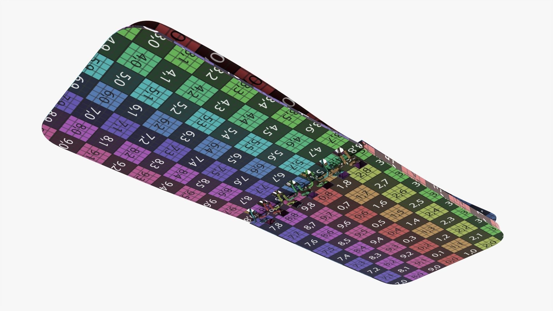 Notebook pad with spiral 04 opened 3D model_12