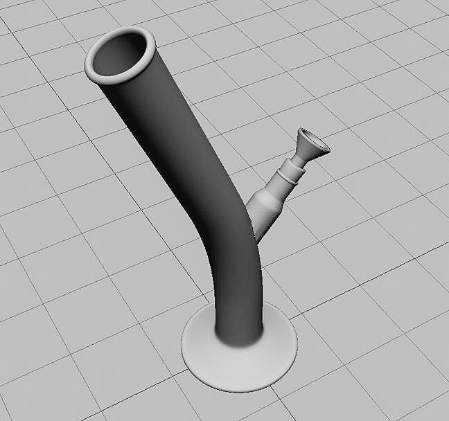 Bong 3D Model Type 2 Low-poly 3D model_12