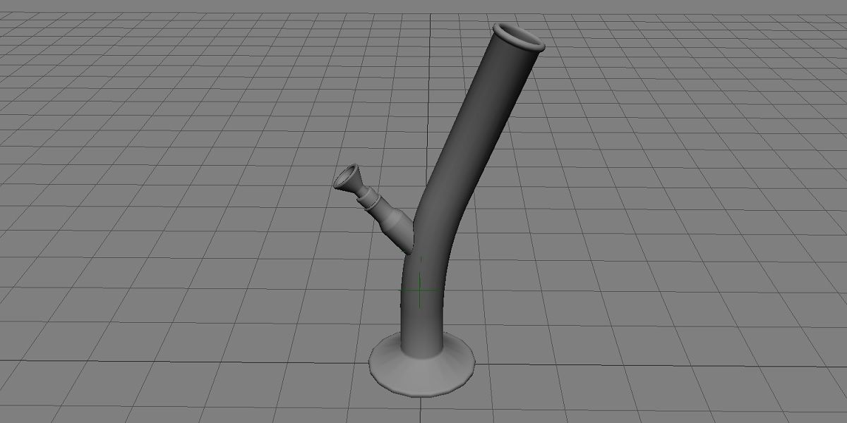Bong 3D Model Type 2 Low-poly 3D model_11