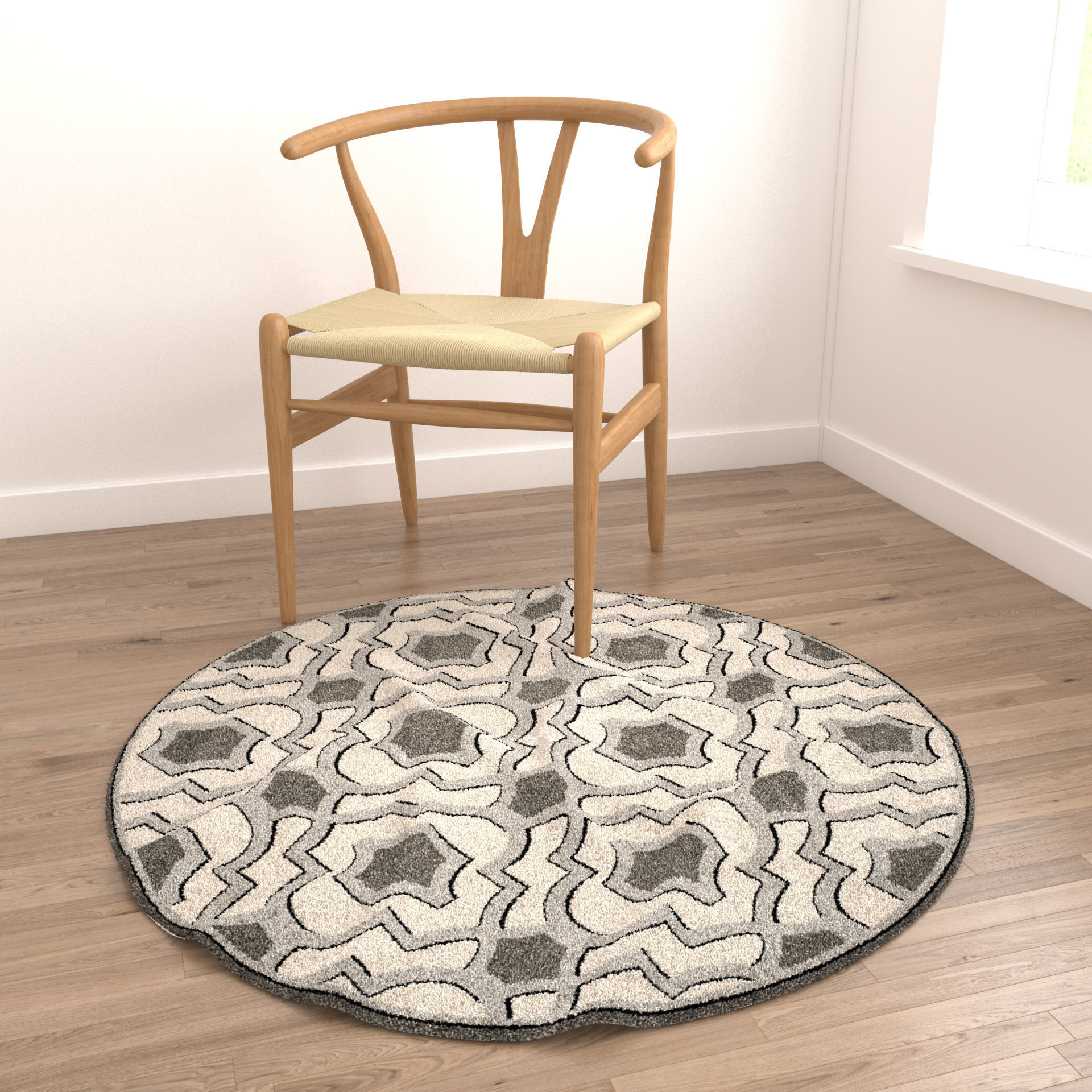Rugs No 43 Low-poly 3D model_3