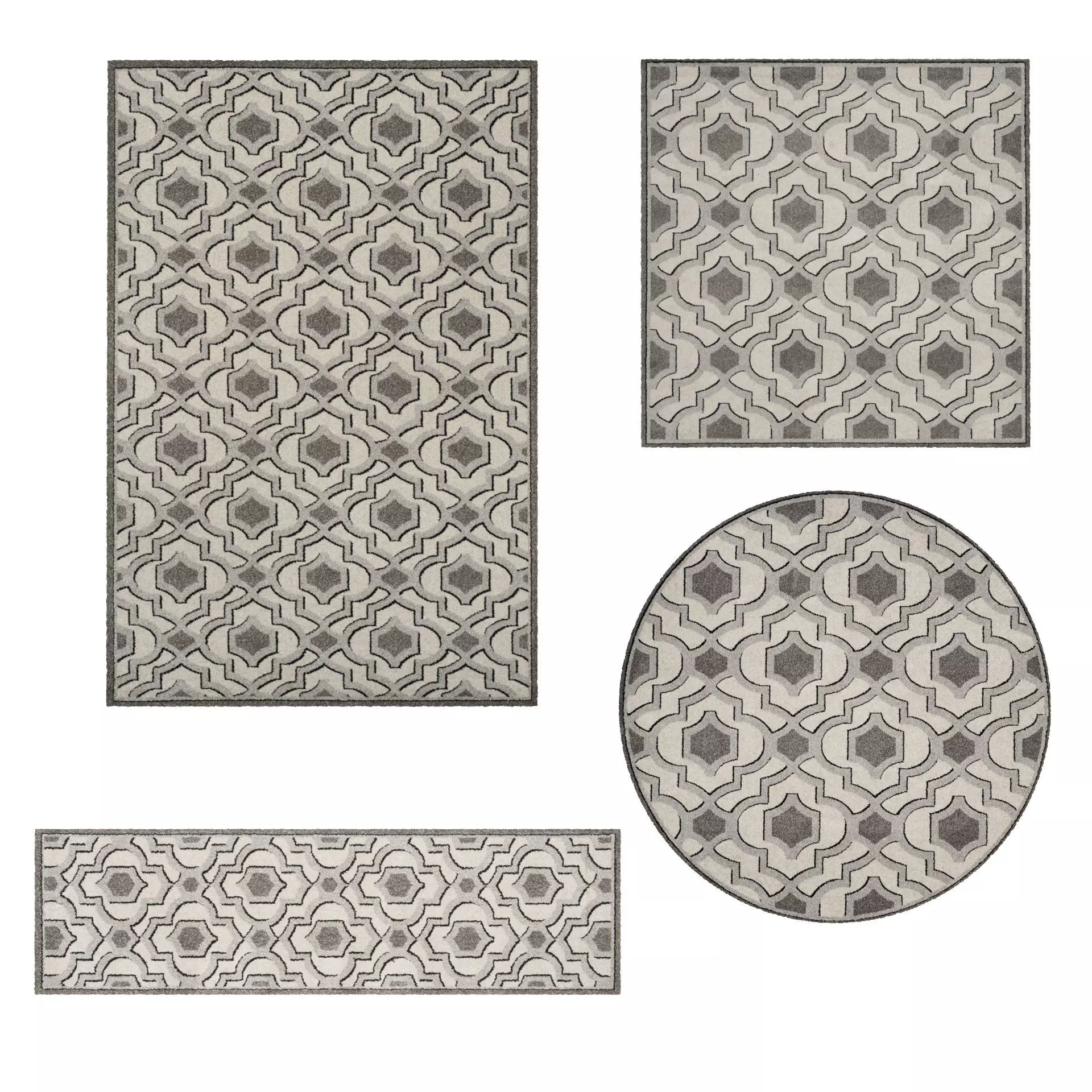 Rugs No 43 Low-poly 3D model_0