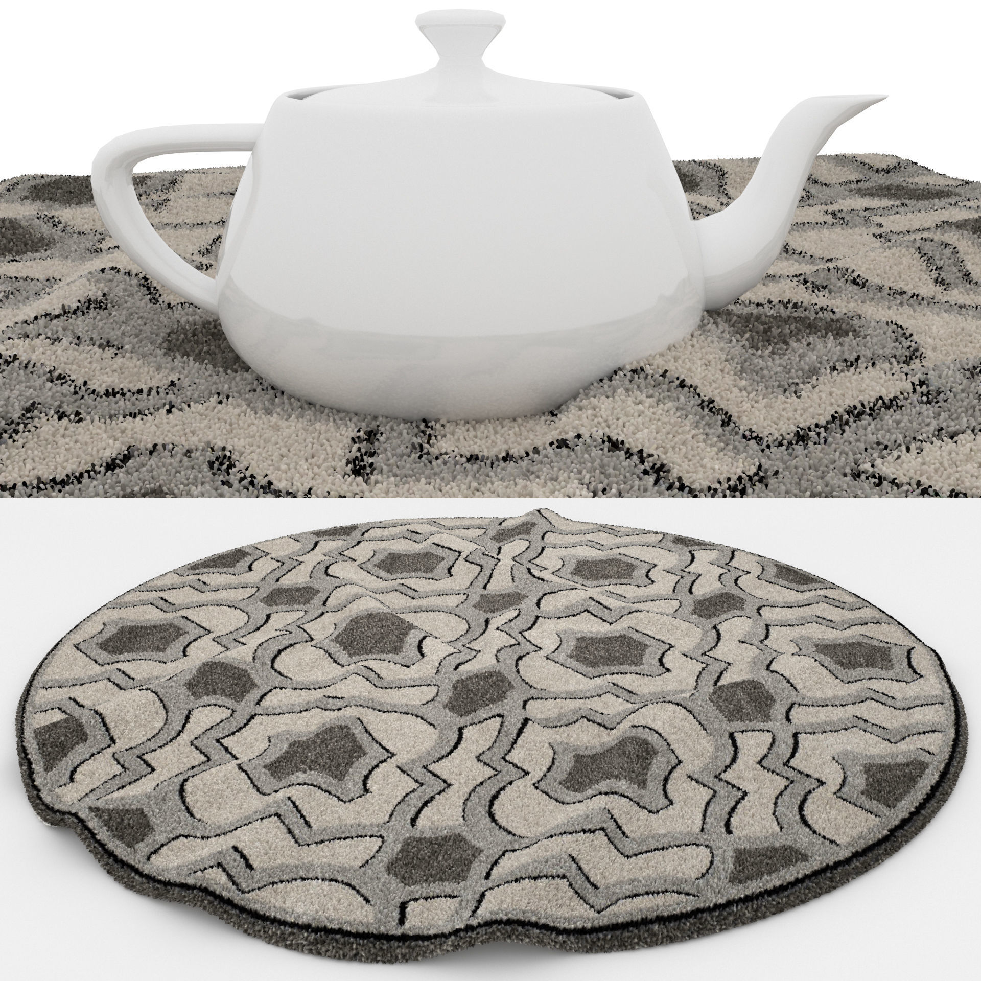 Rugs No 43 Low-poly 3D model_1