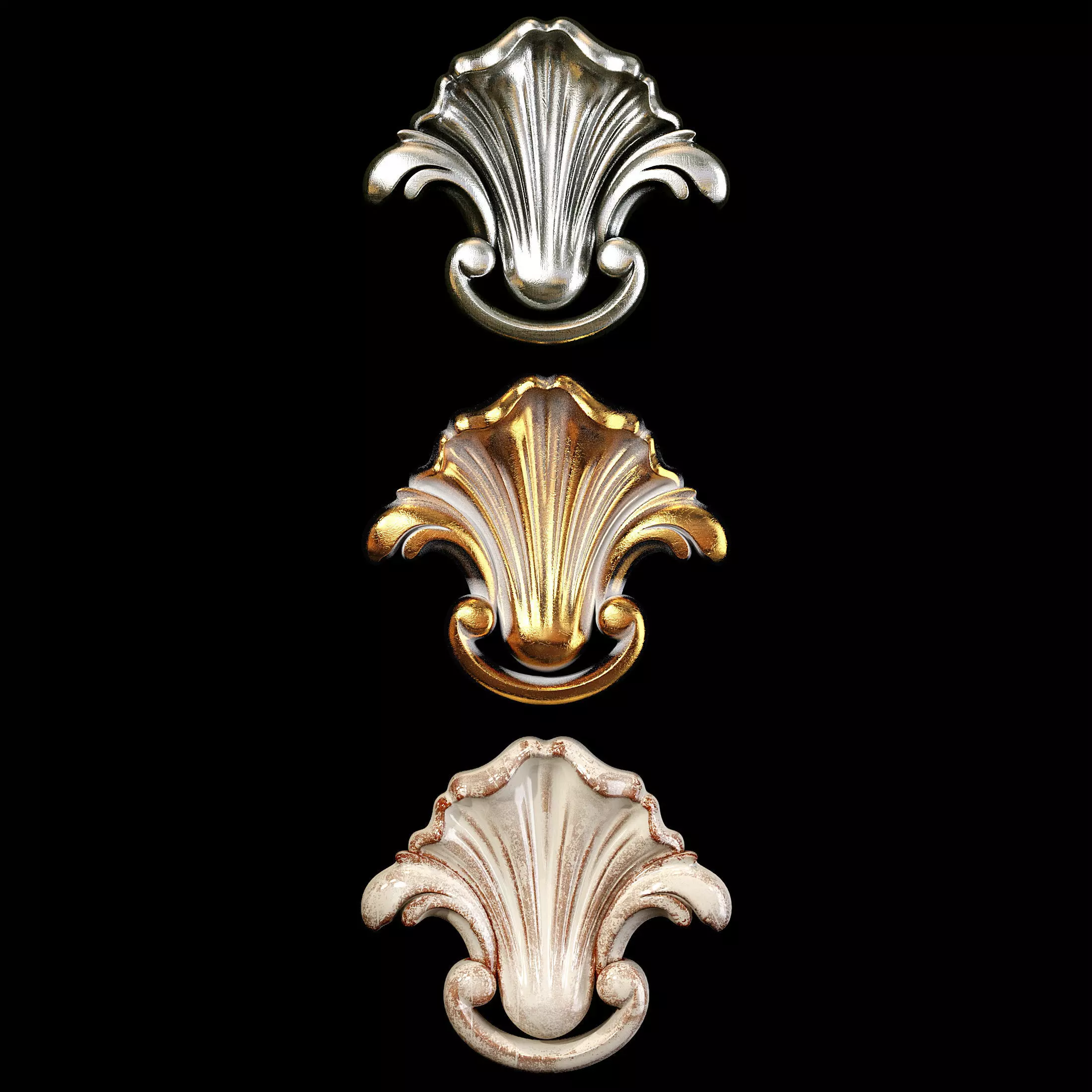 Classic carved 056 3D model_0