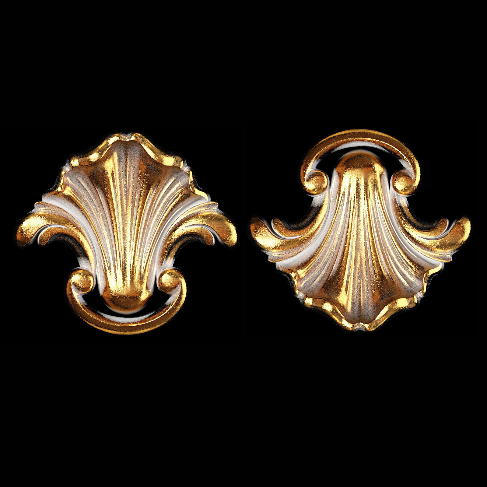 Classic carved 056 3D model_2