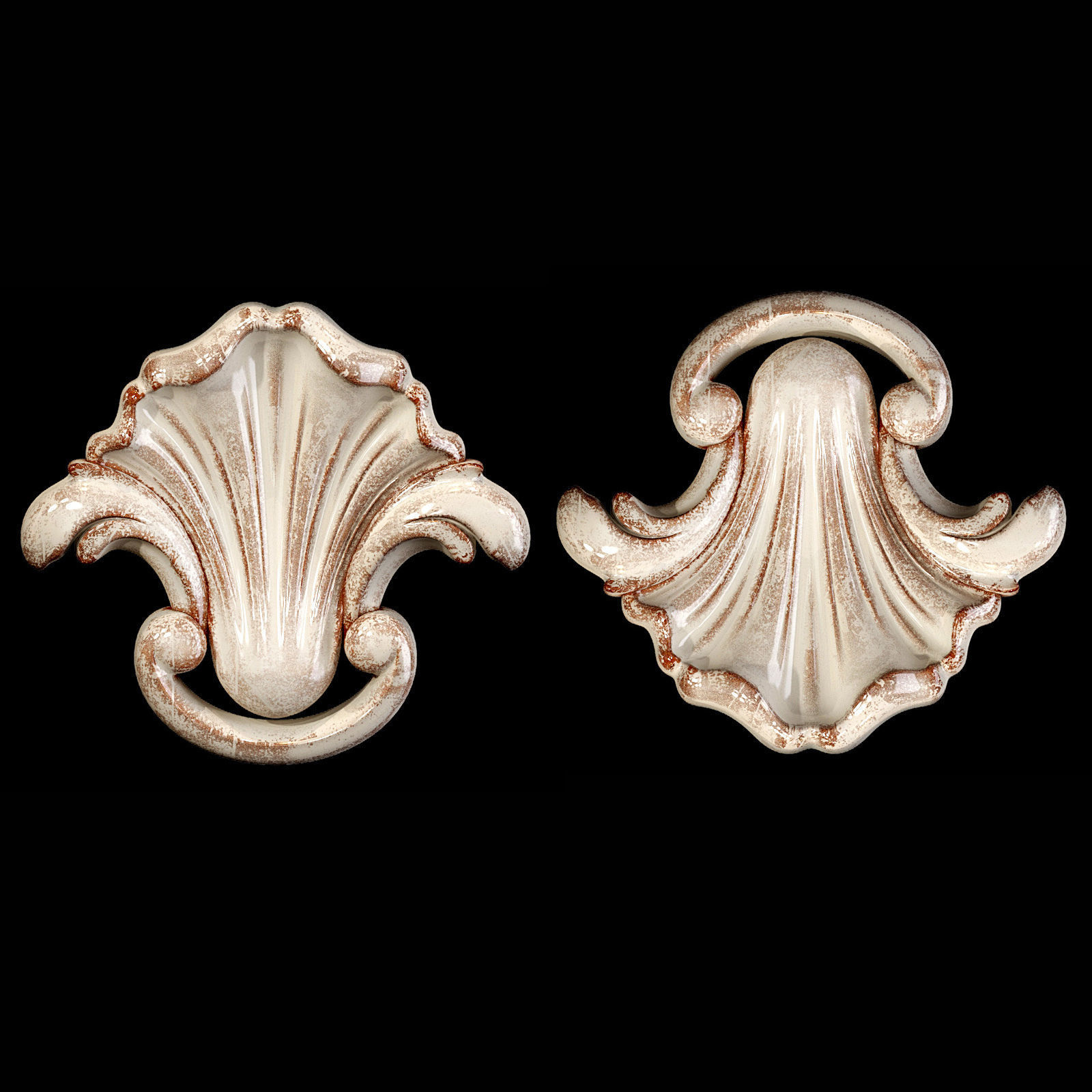 Classic carved 056 3D model_3