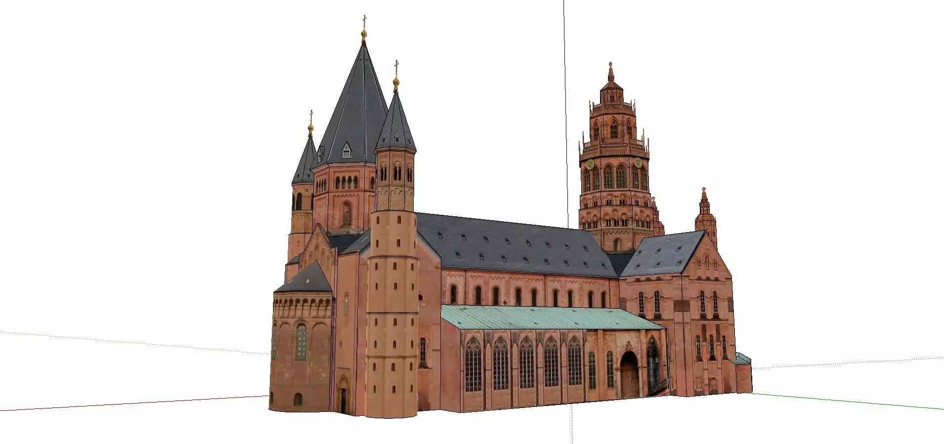 Architecture-Religion-God-Culture-Temple-044 church with spir... 3D model_0