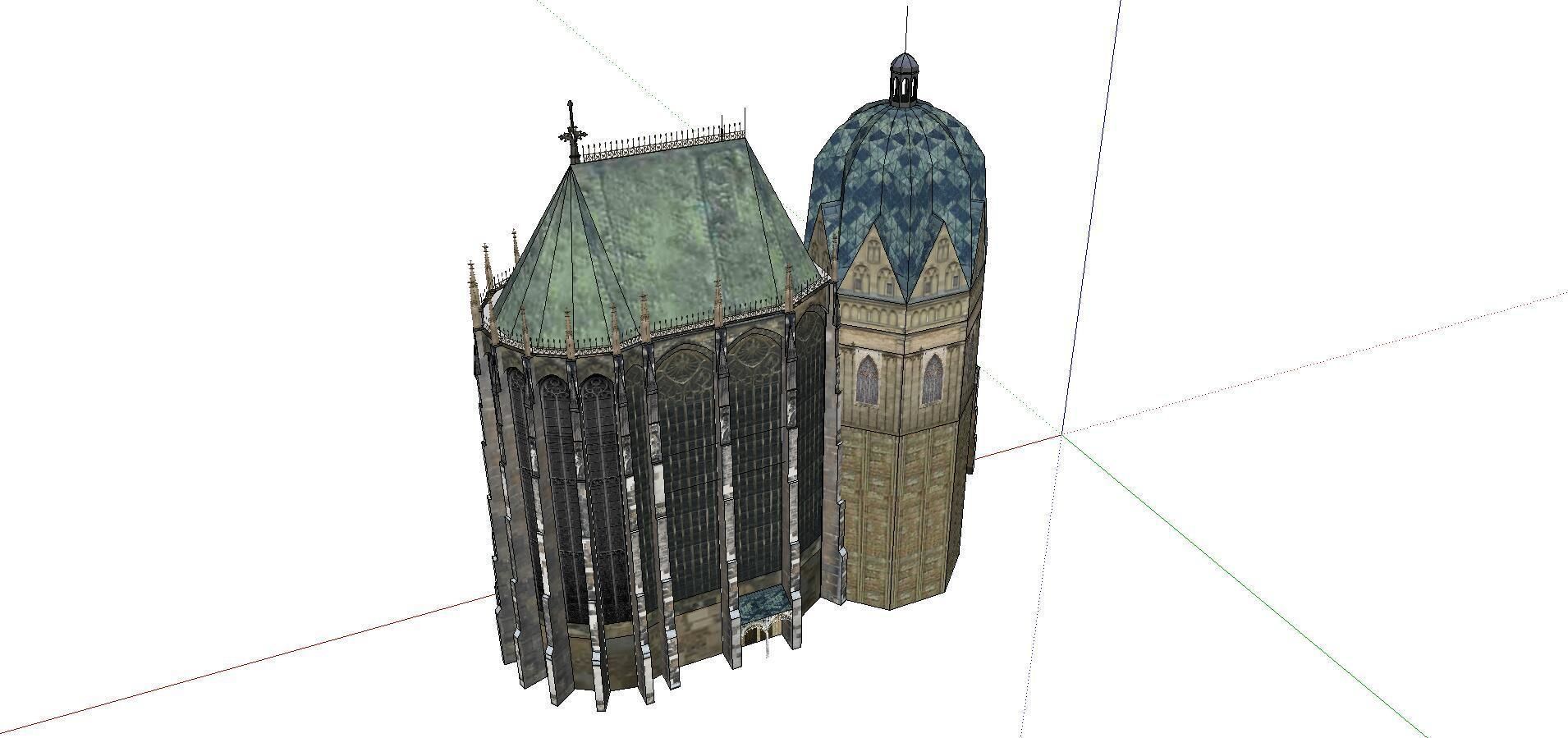 Architecture-Religion-God-Culture-Temple-046 cathedral with t... 3D model_4