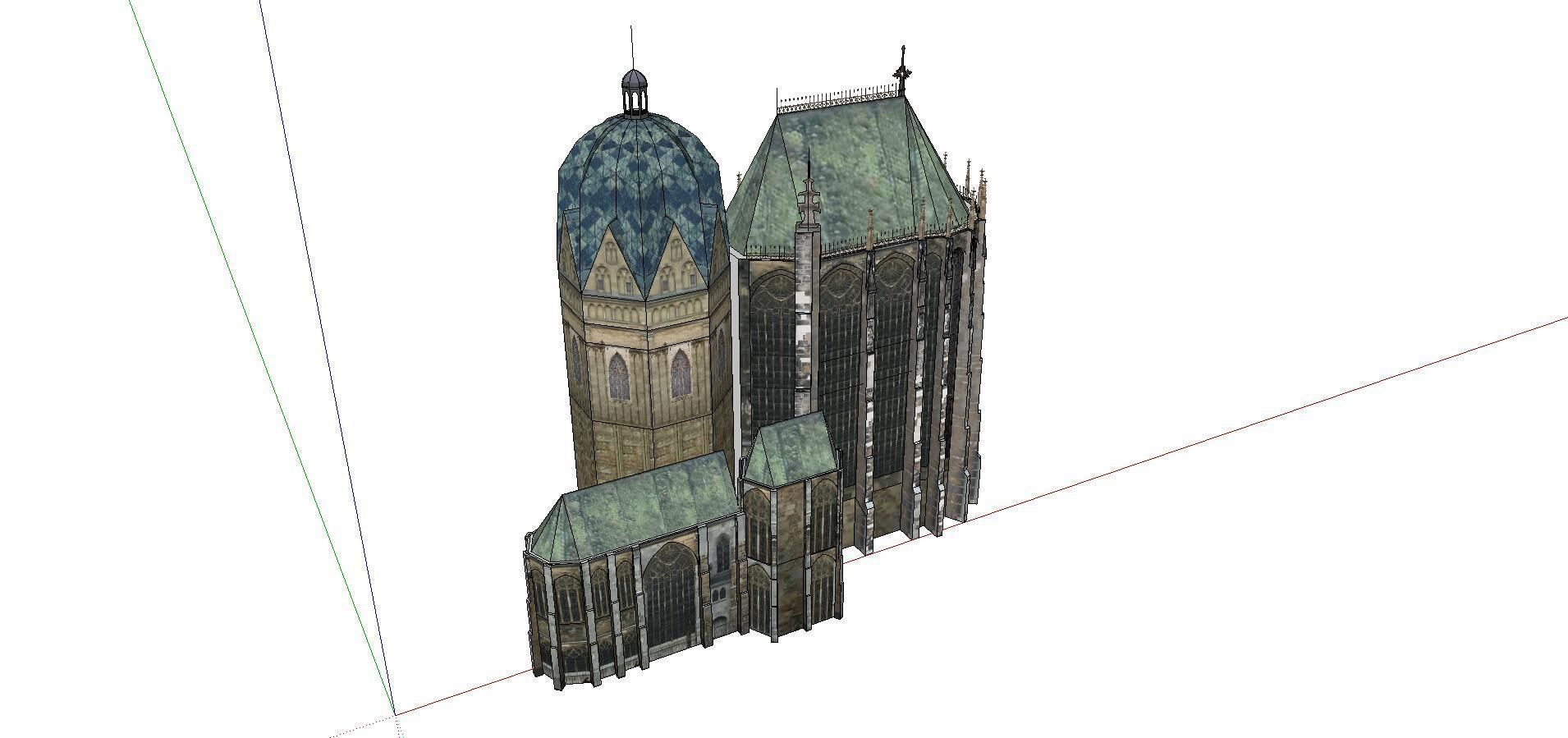Architecture-Religion-God-Culture-Temple-046 cathedral with t... 3D model_2
