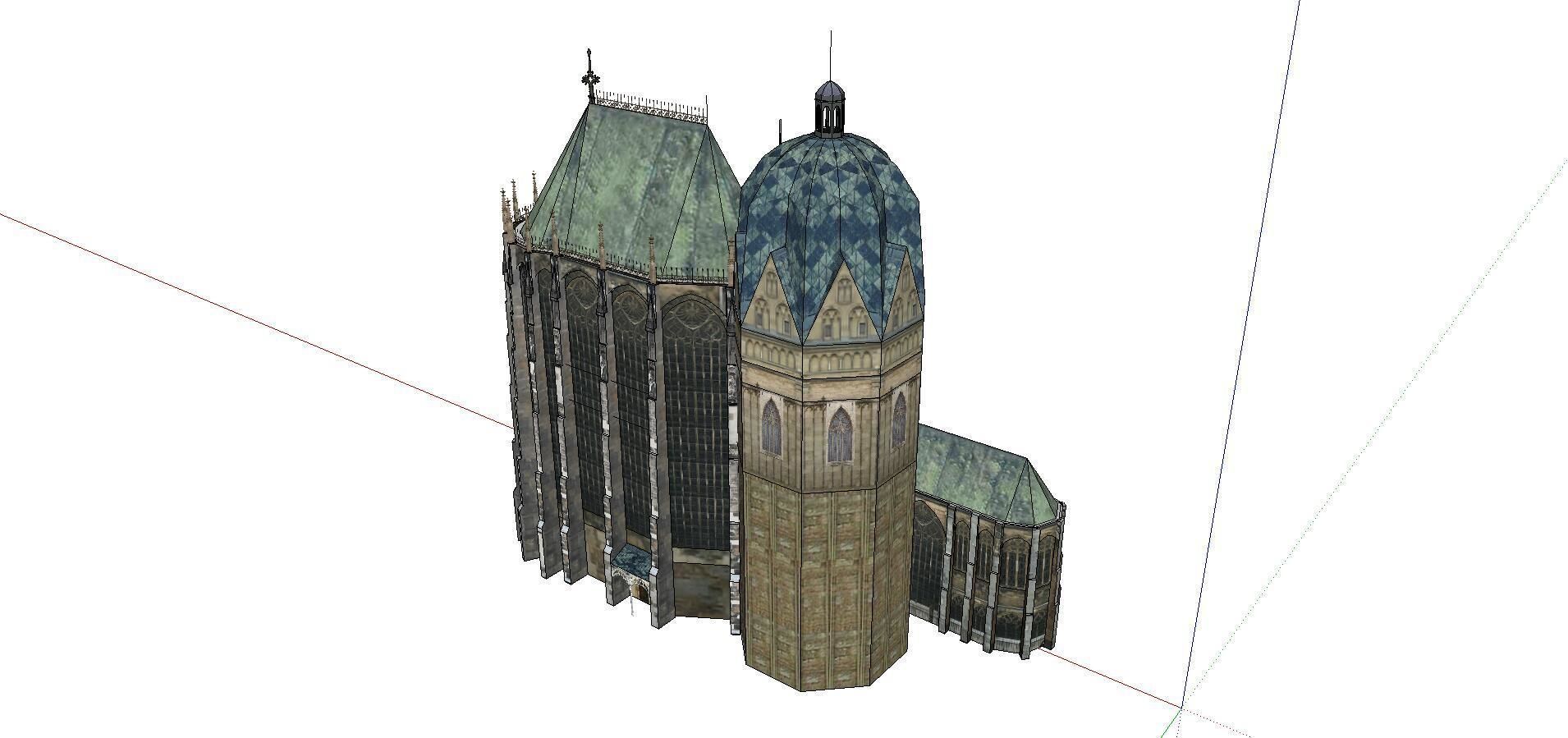 Architecture-Religion-God-Culture-Temple-046 cathedral with t... 3D model_3