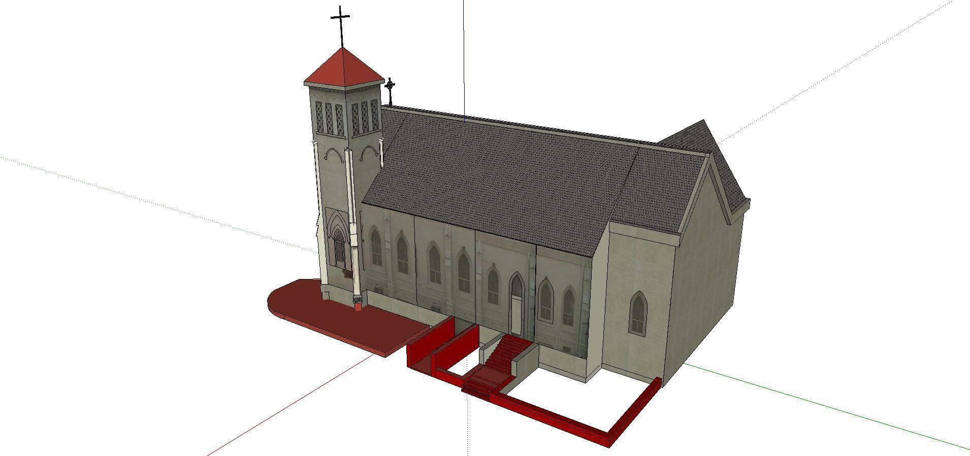 Architecture-Religion-God-Culture-Temple-050 church 3D model_4