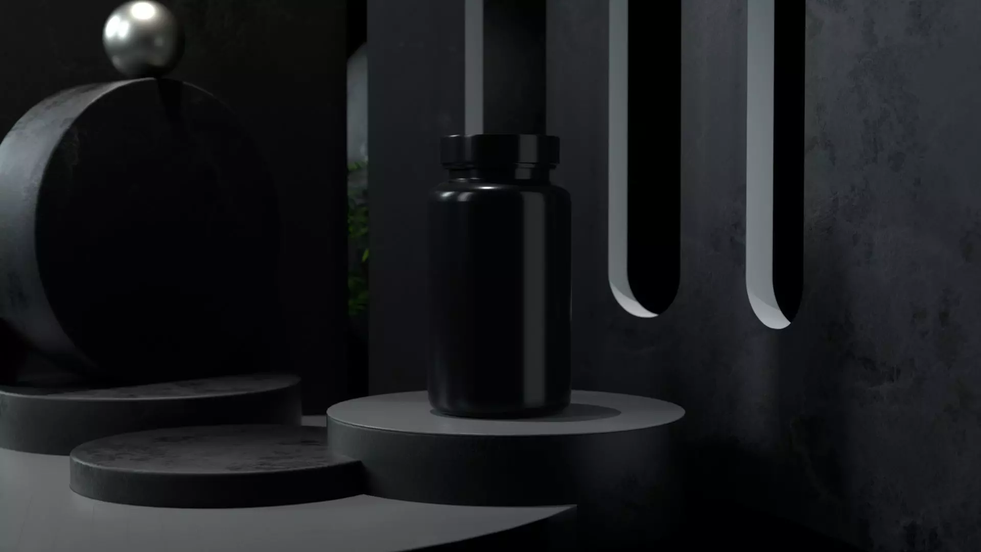 Protein Nutrition Plastic Jar Free low-poly 3D model