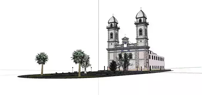 Architecture-Religion-God-Culture-Temple-056 church with two towers